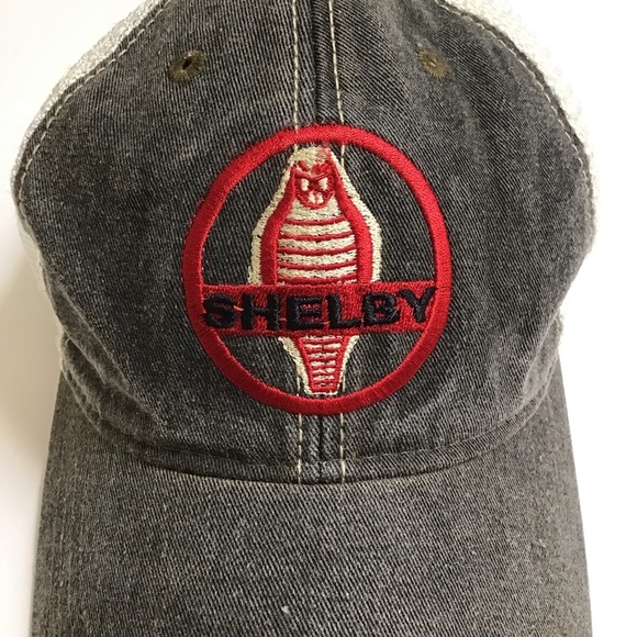 Shelby Cobra Ford Mustang Hat Cap Racing Las Vegas American Gray Vintage Taiwan - Picture 9 of 15